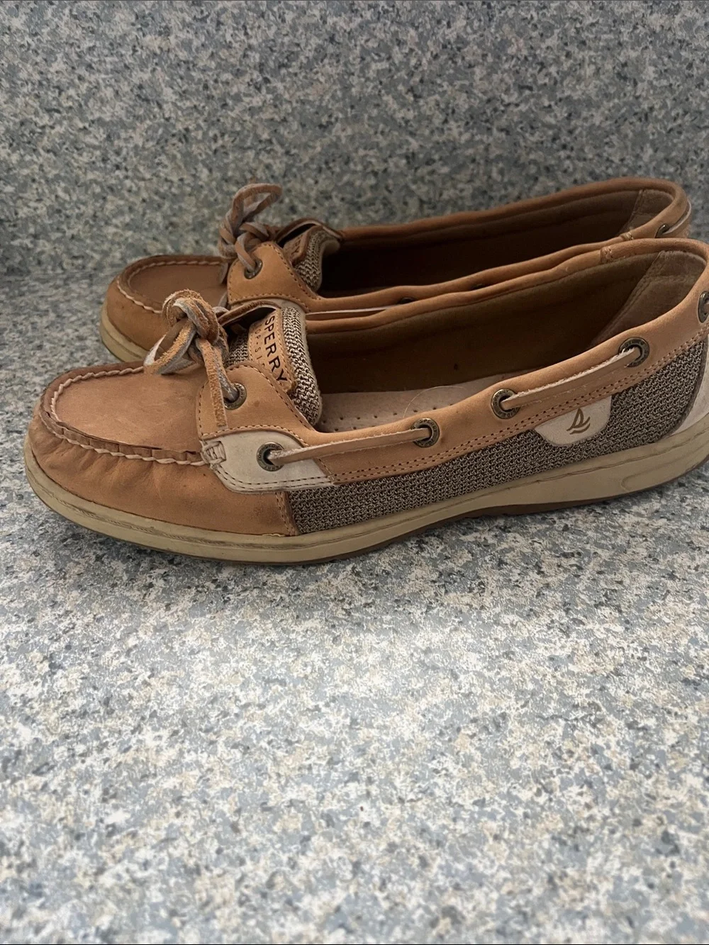 Sperry women’s Brown/Tan Leather Boat Shoes
